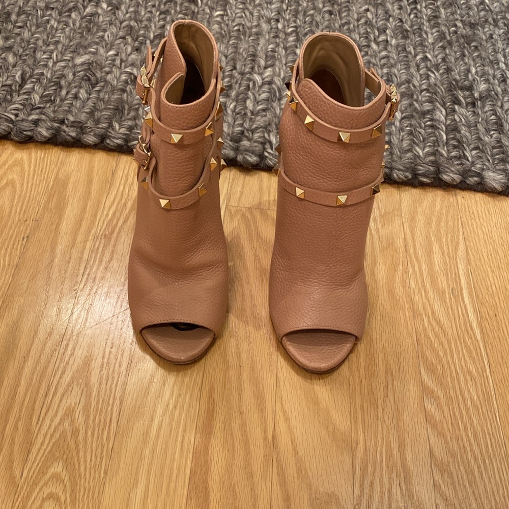 Valentino open toe boot cut
